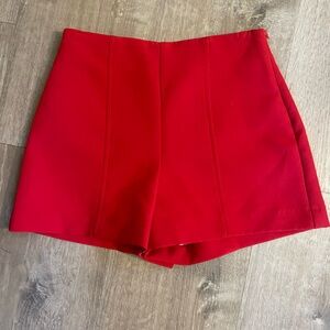 Zara Red Women's Shorts new